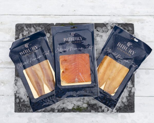 Trio of Bibury smoked Trout
